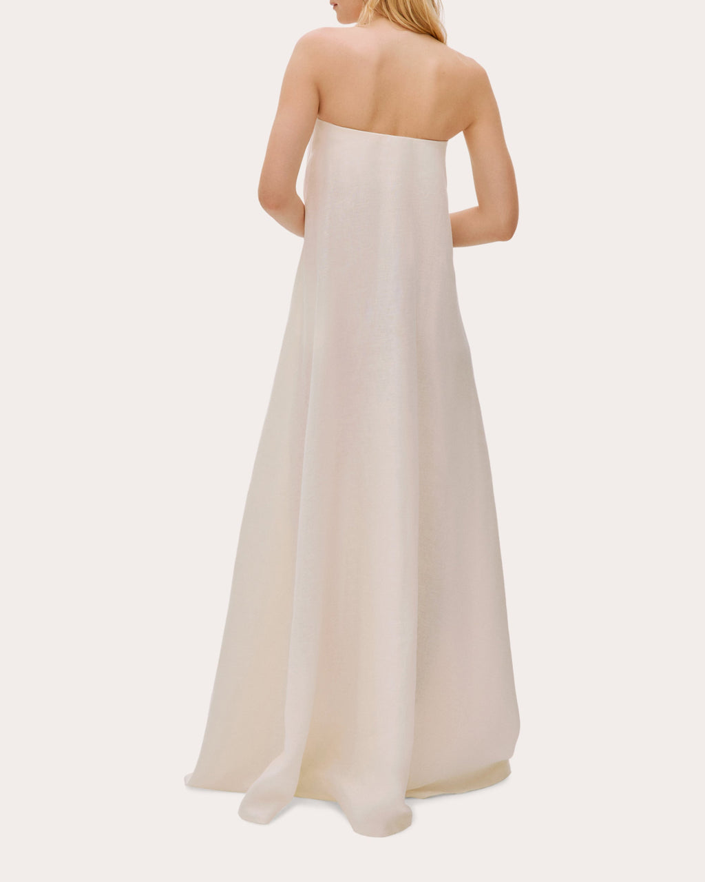 Venice Strapless Linen Maxi Dress