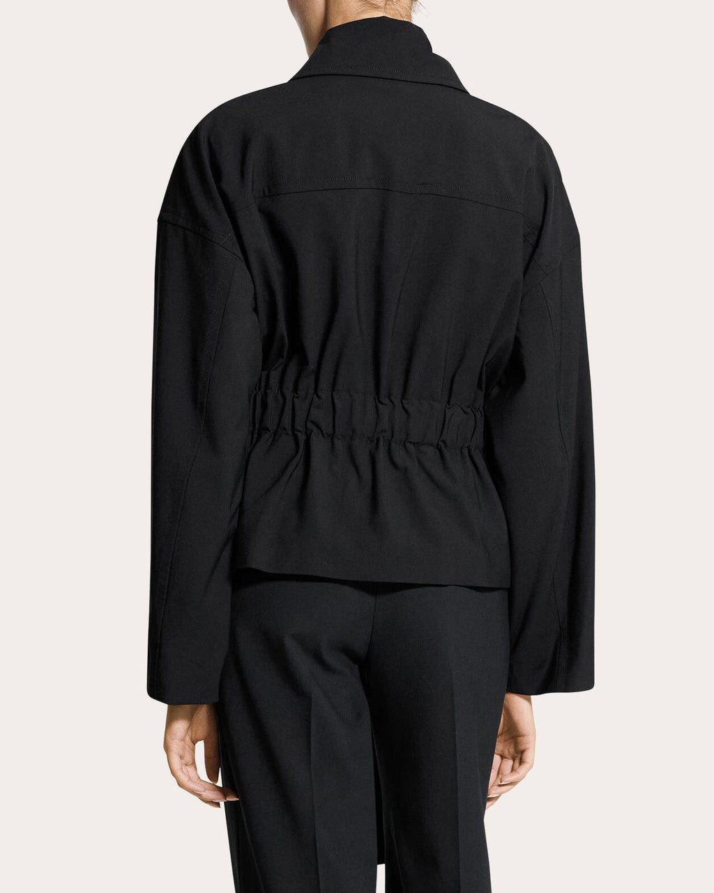 Wool Cinched Flight Jacket