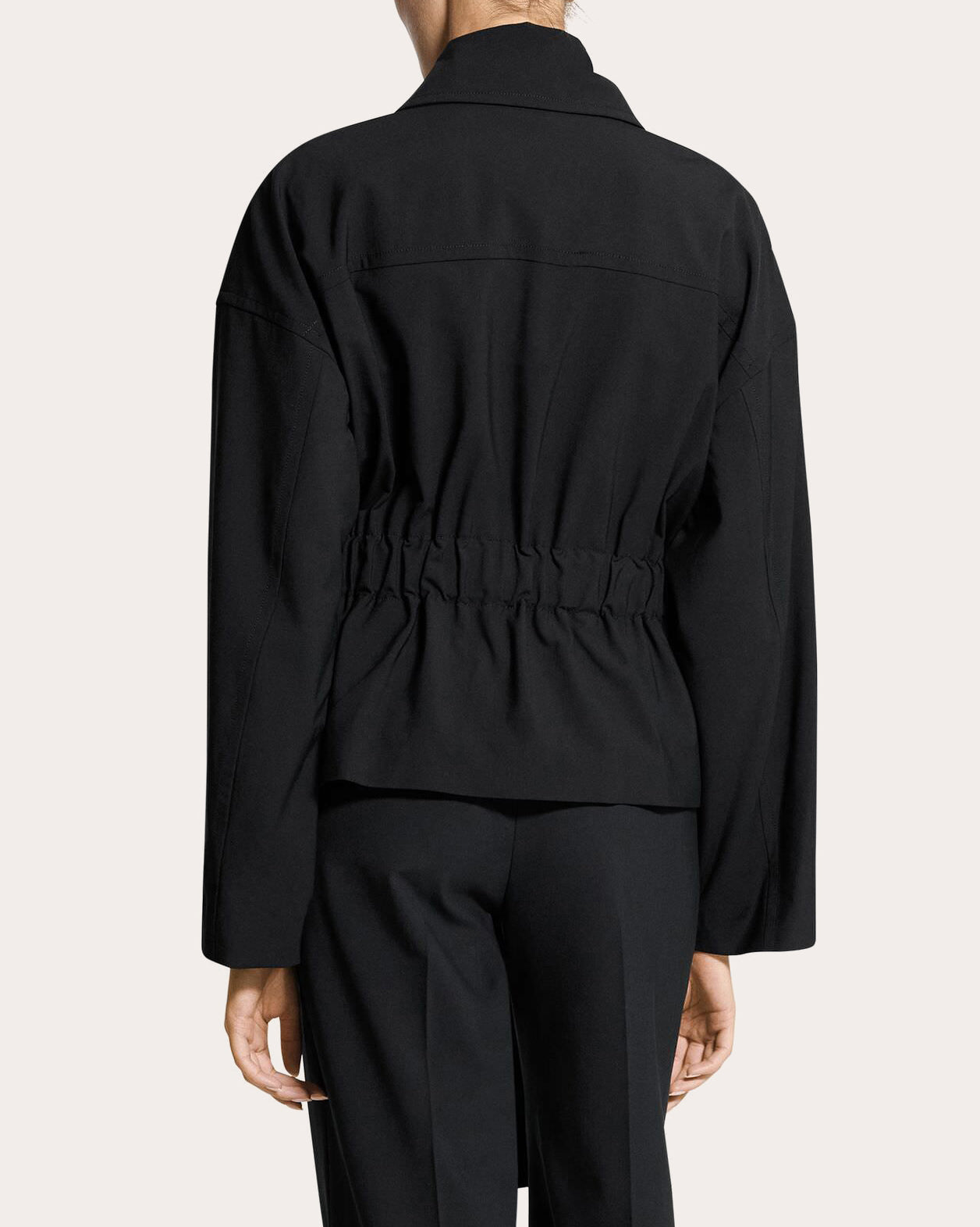 Wool Cinched Flight Jacket
