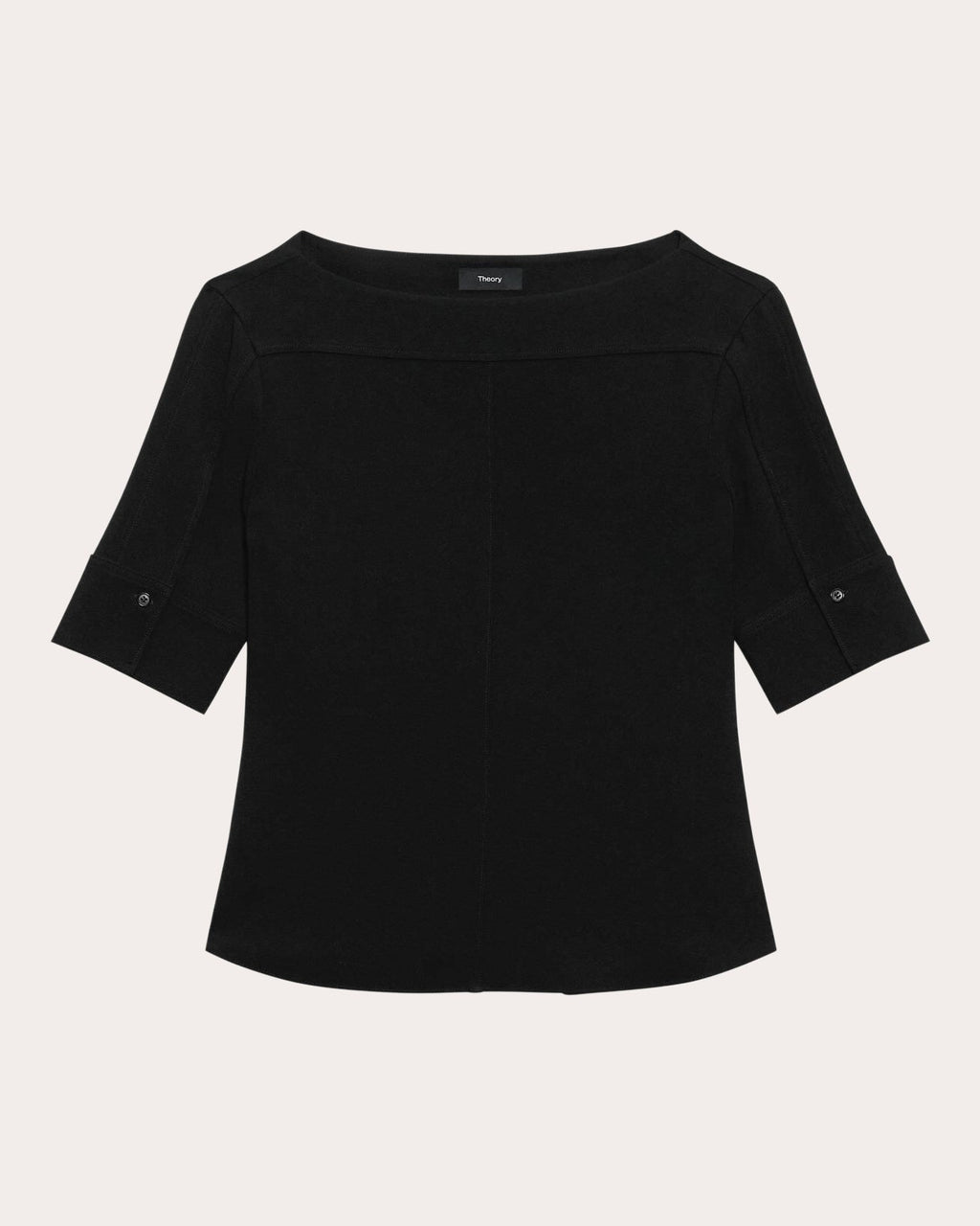Admiral Crepe Seamed Boatneck Top