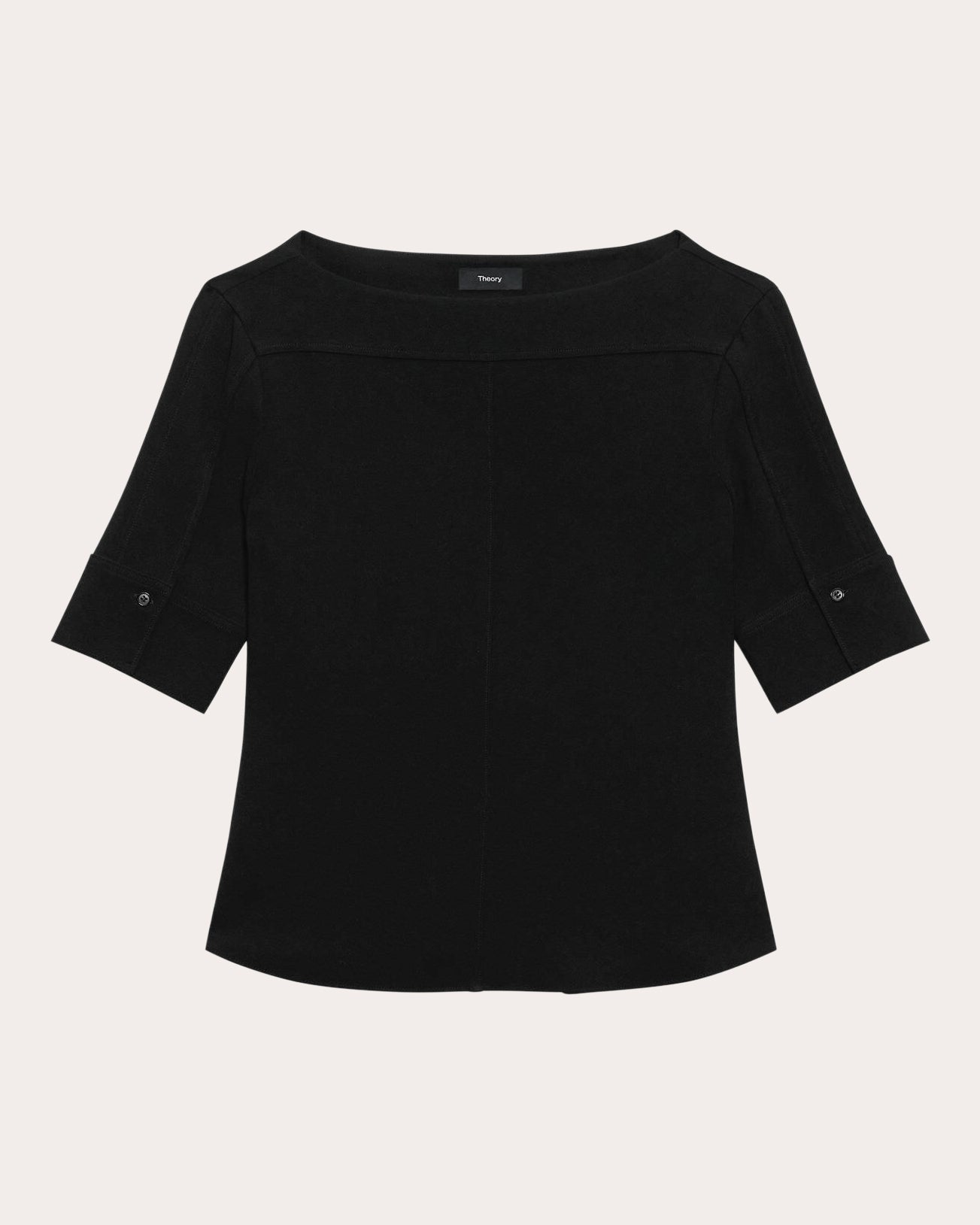 Admiral Crepe Seamed Boatneck Top