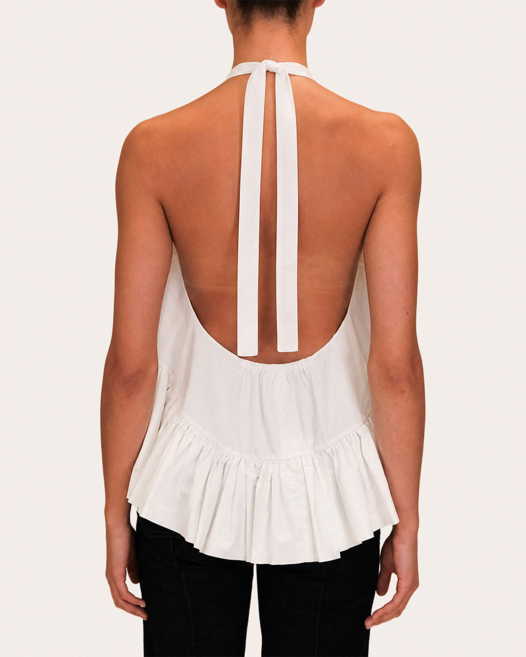 Winston Poplin High-Low Halter Top