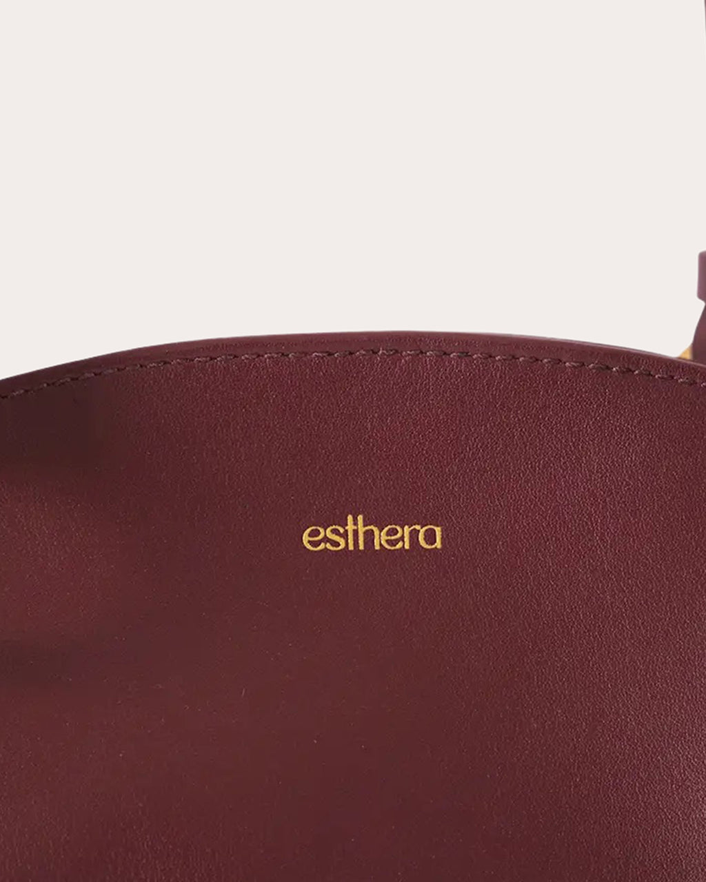 07:07PM Leather Baguette Bag