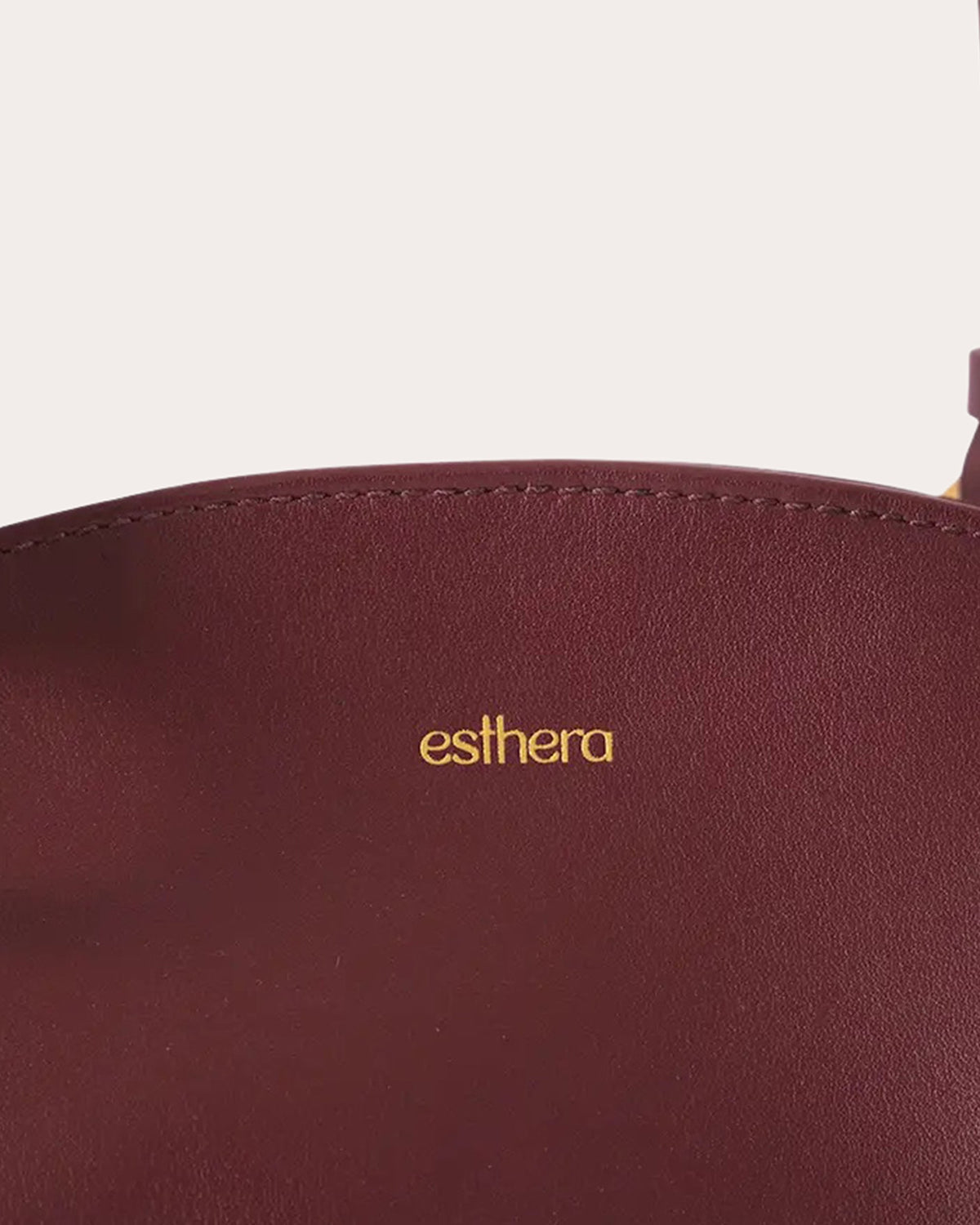 07:07PM Leather Baguette Bag