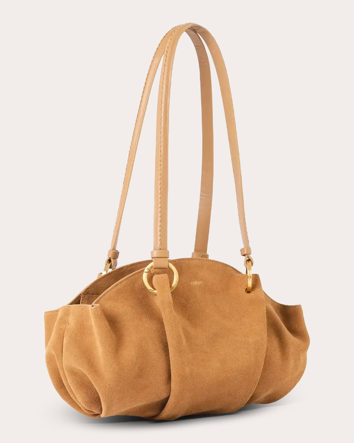 07:07PM Suede Baguette Bag