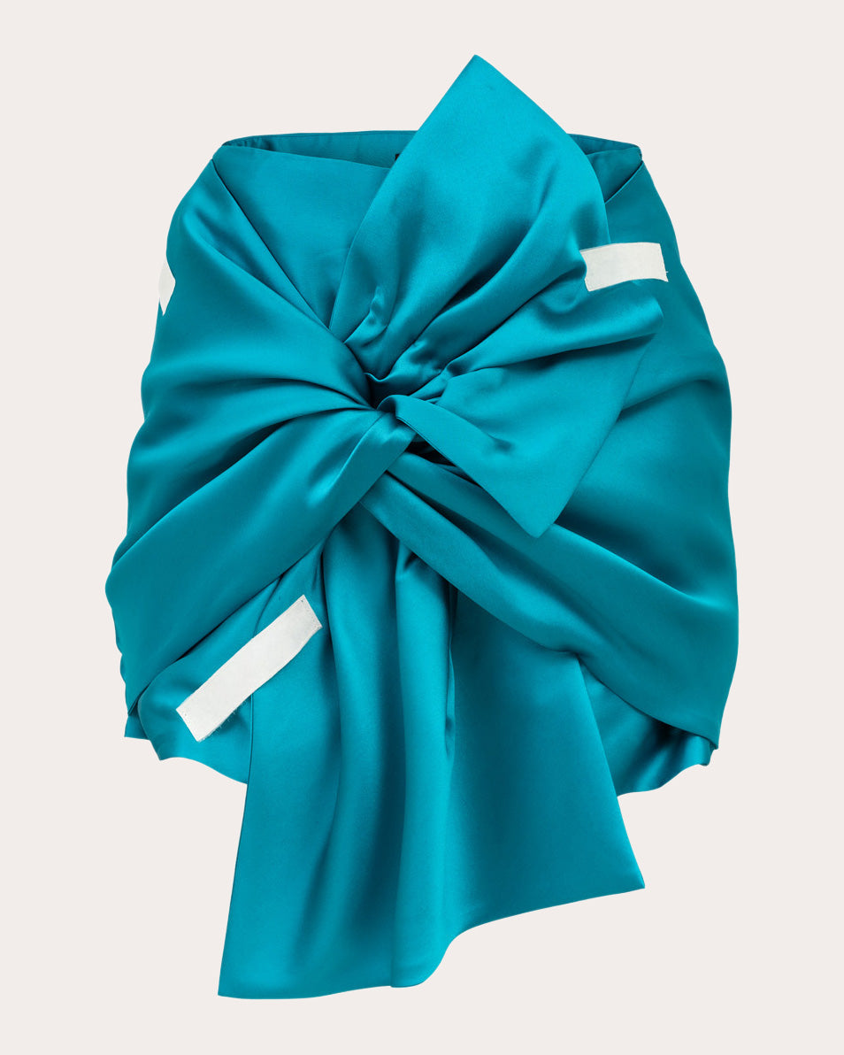 Lana Satin Bow Mini Skirt