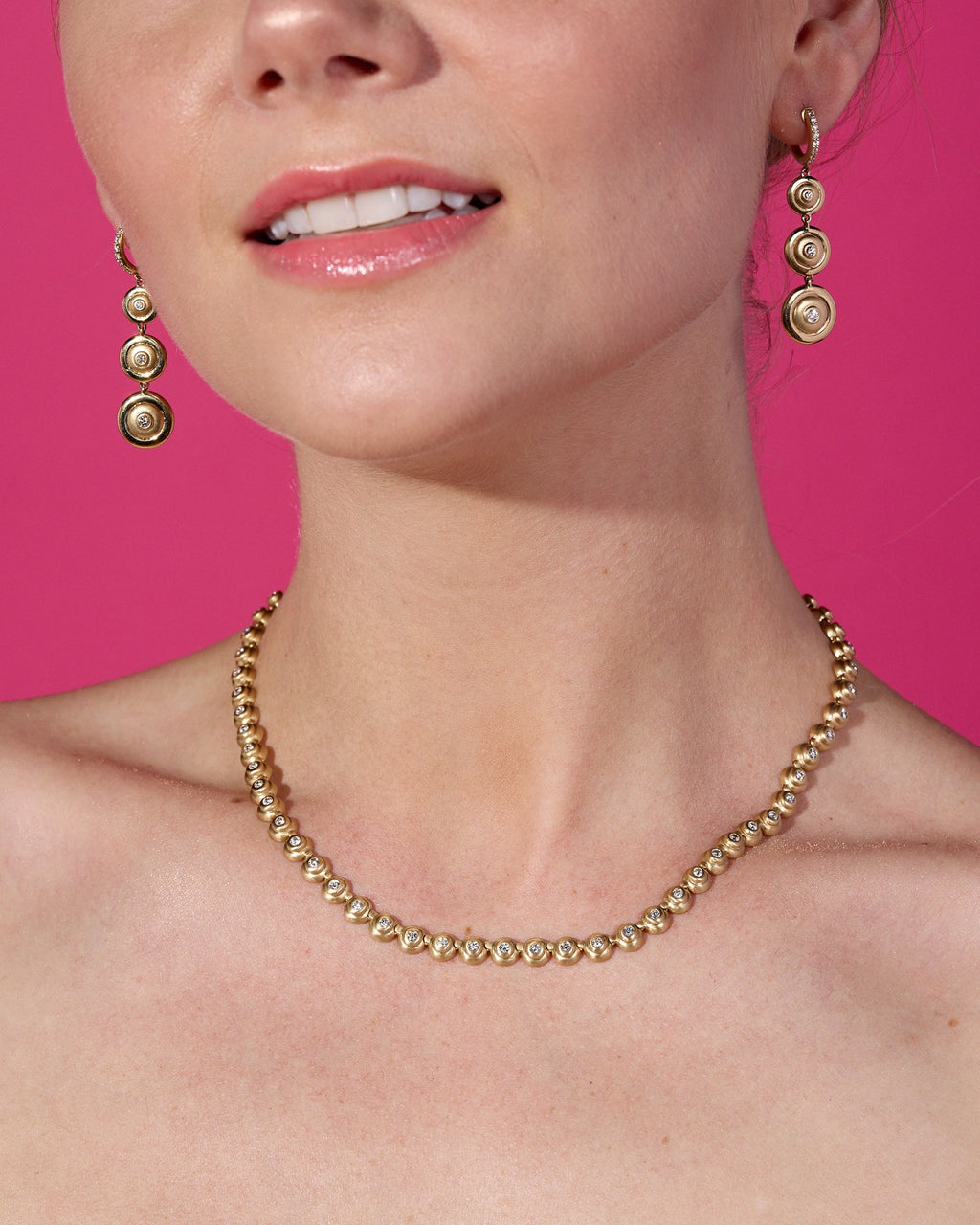 Diamond & 14k Gold Evolve Drop Earrings