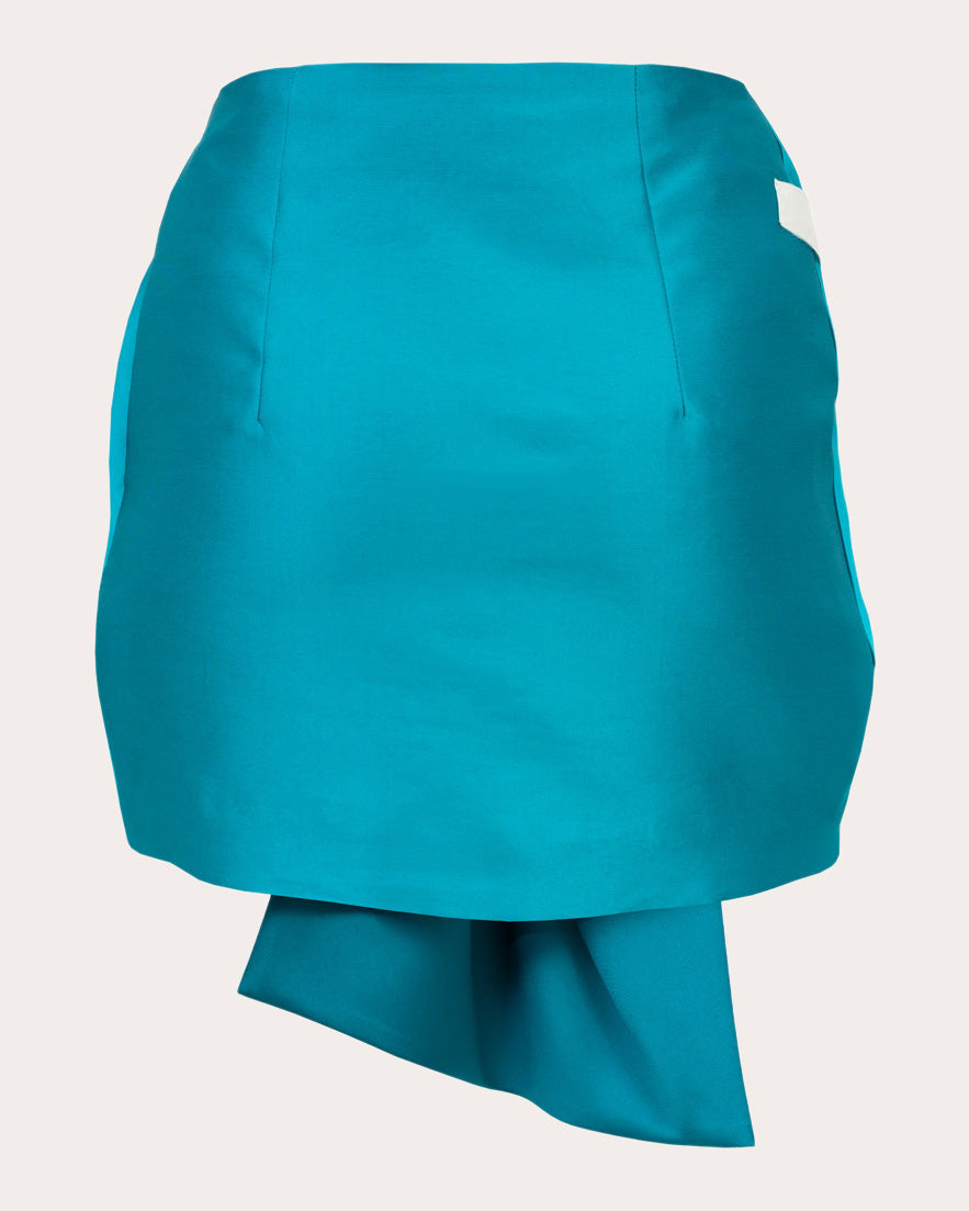 Lana Satin Bow Mini Skirt