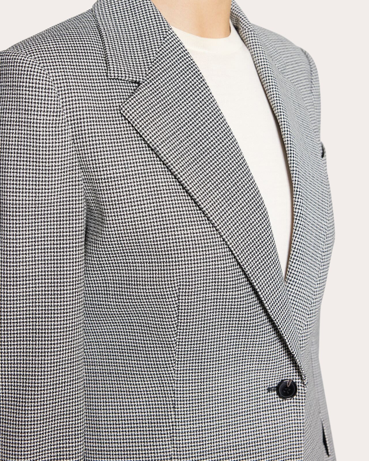 Lynnia Plaid Wool Twill Slim Blazer