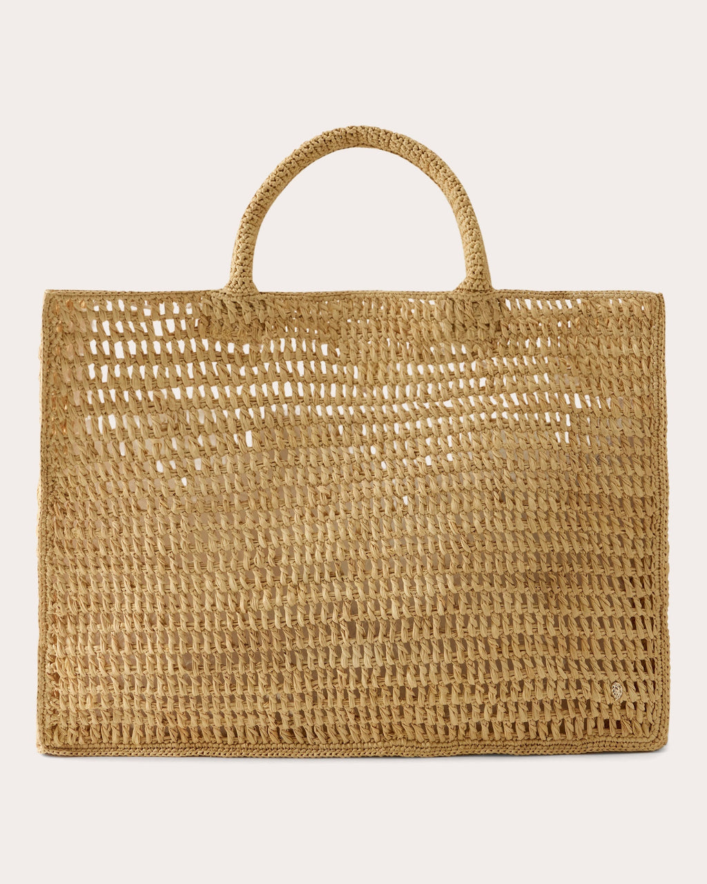 Anika Crocheted Raffia Beach Tote
