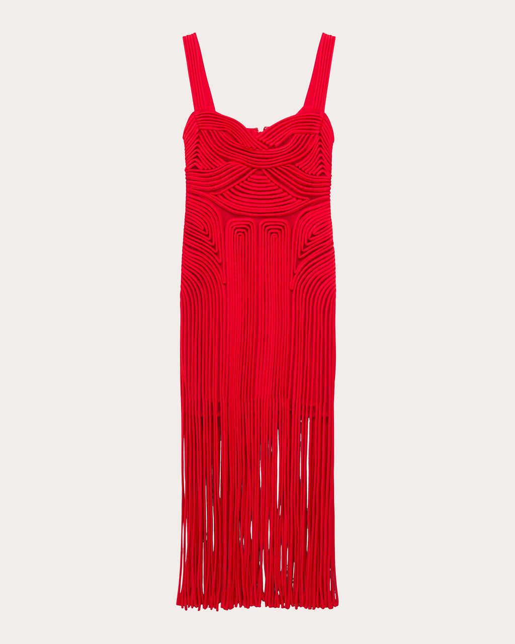 Darby Embroidered Fringe Midi Dress