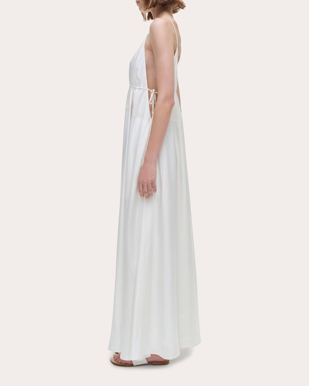 Josephine Cutout Silk-Blend Maxi Dress