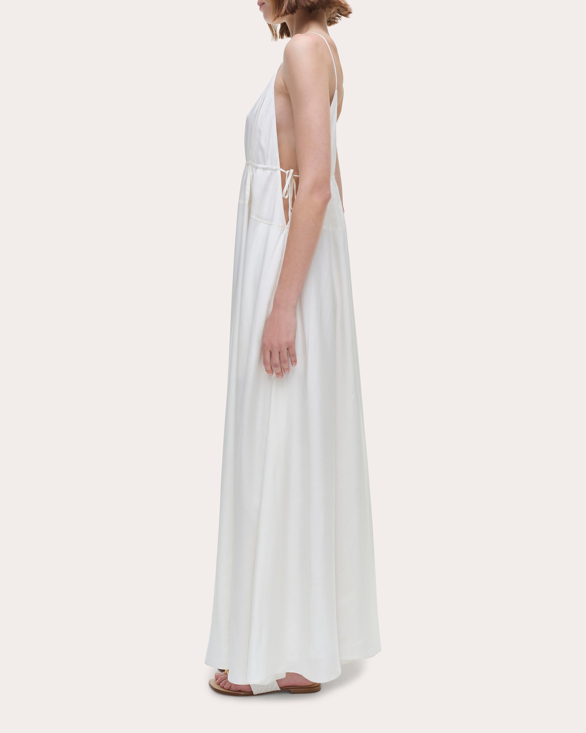 Josephine Cutout Silk-Blend Maxi Dress