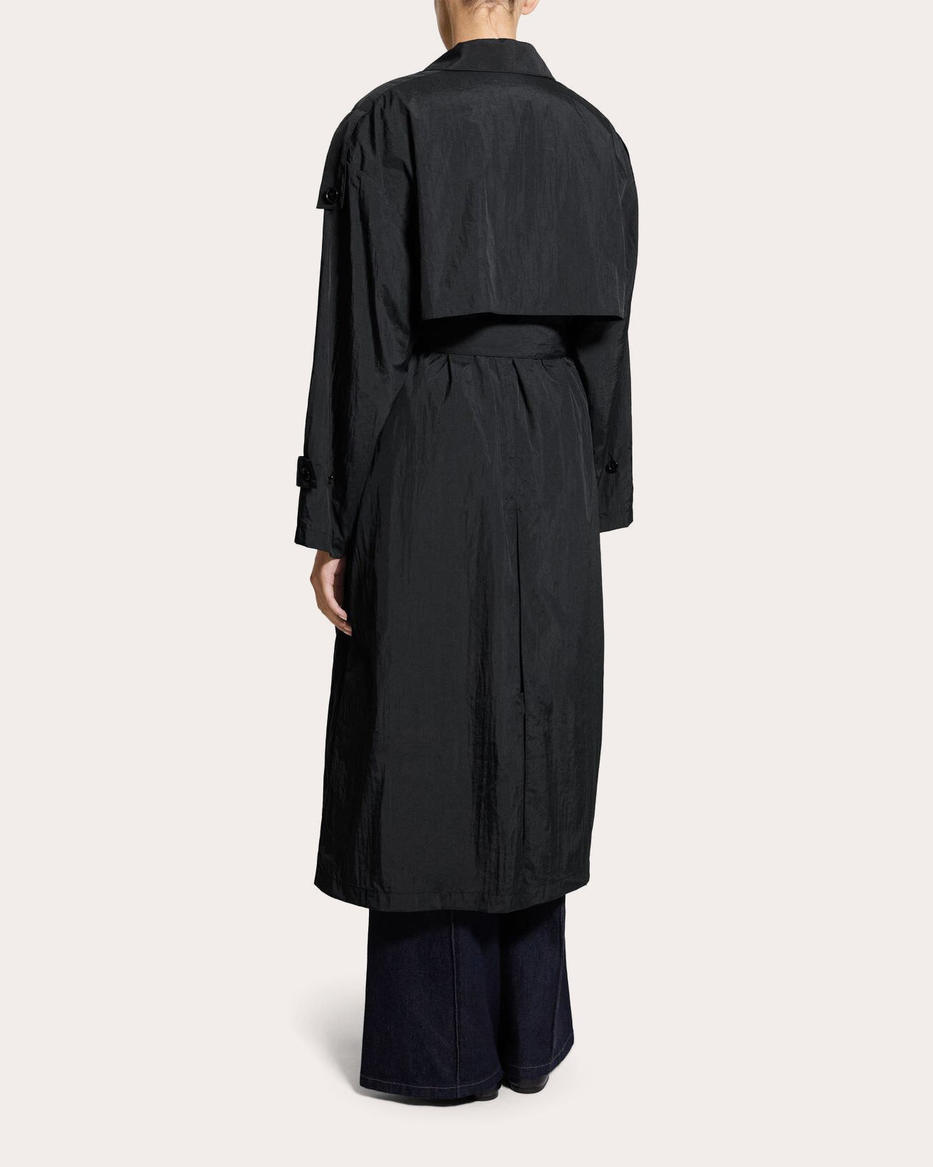 Recycled Nylon Airy Trench Coat