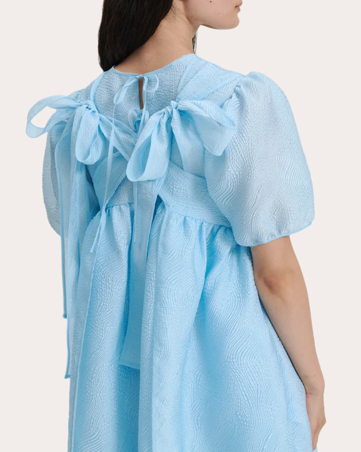 Bernadette Gathered Matelassé Dress