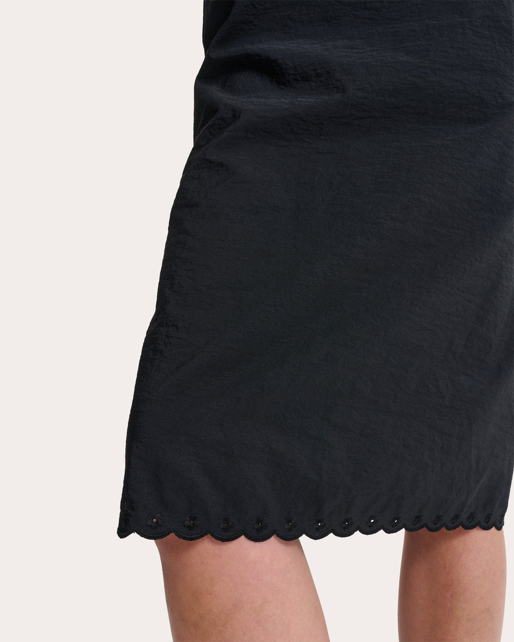 Bria Embroidered Taffeta Midi Skirt