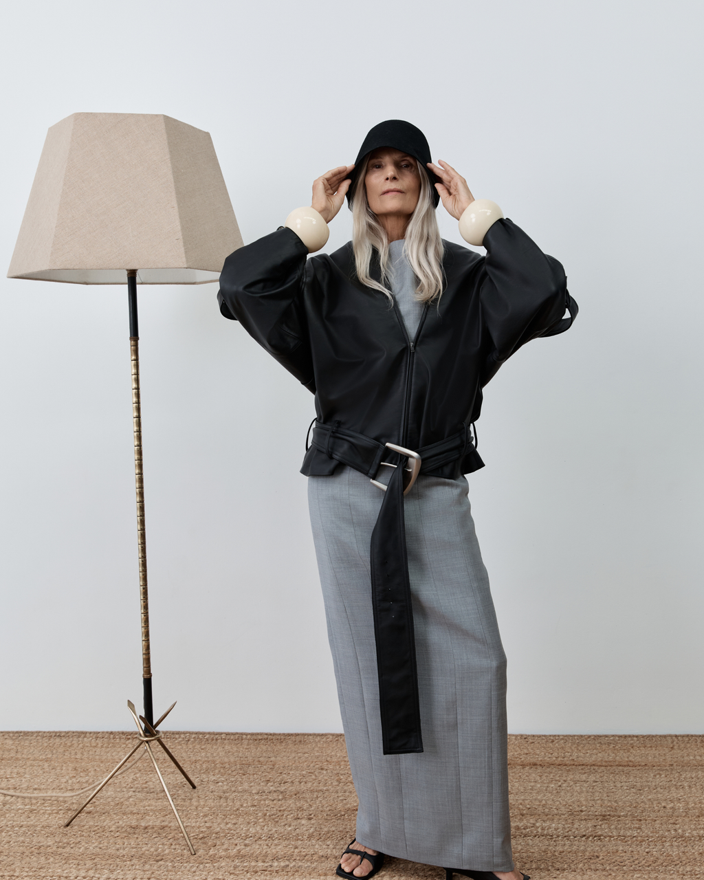 Sara Oversized Leather Jacket