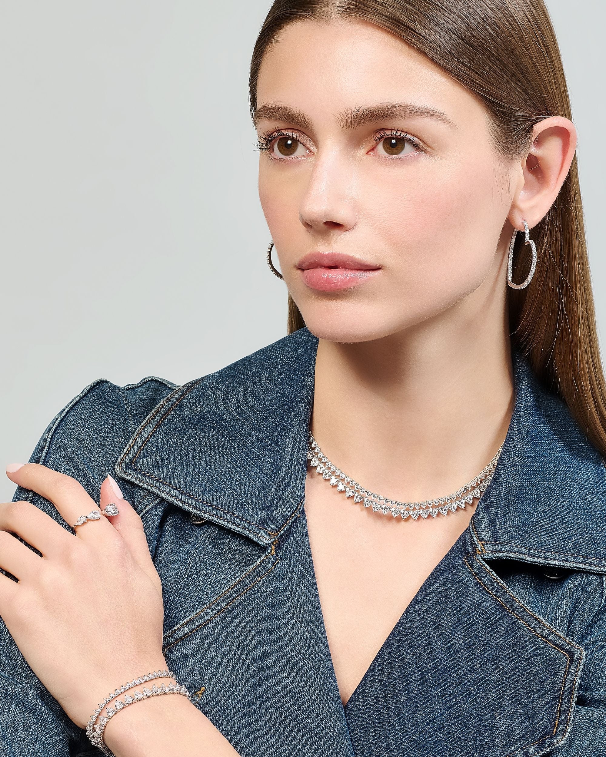 Diamond Eternity Heart Necklace