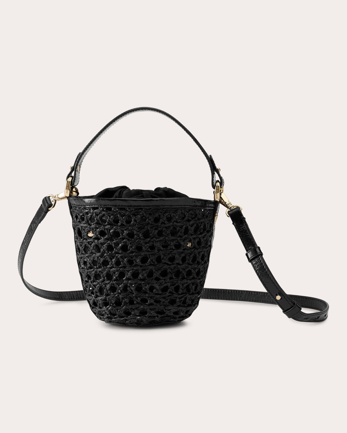 Ama Raffia Lace Braid Mini Basket