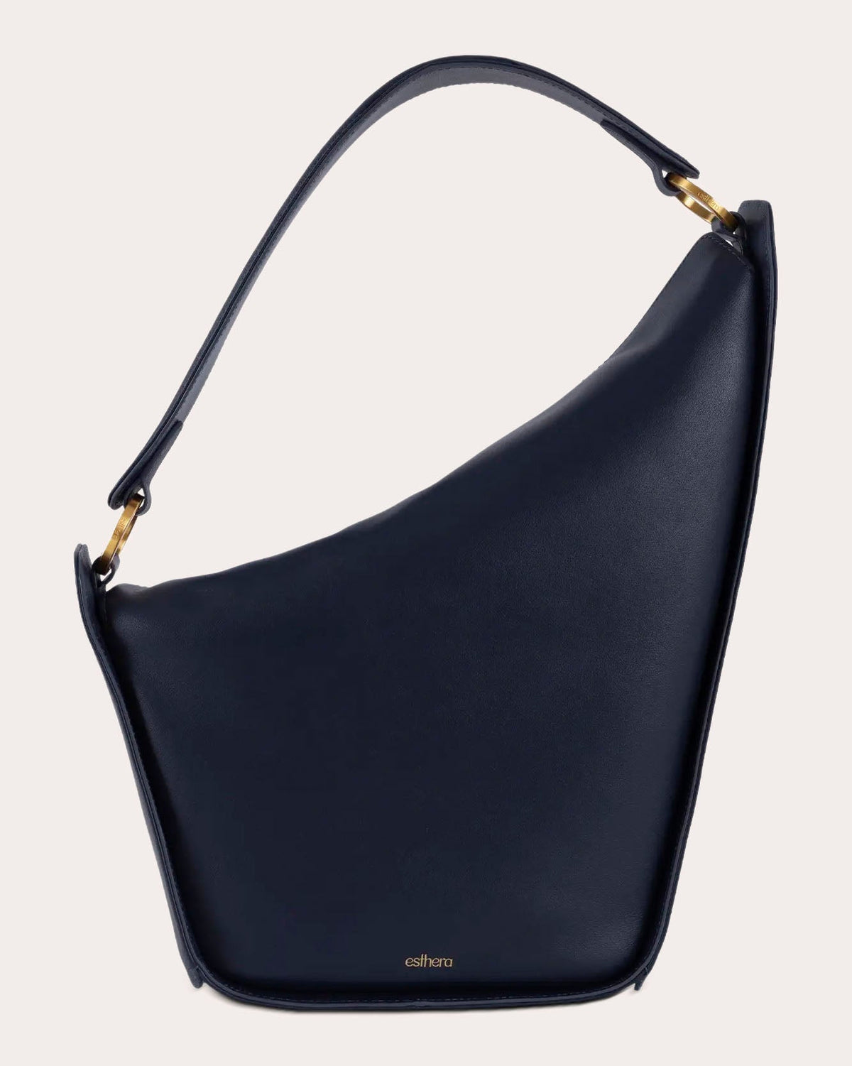 10AM Asymmetric Leather Shoulder Bag