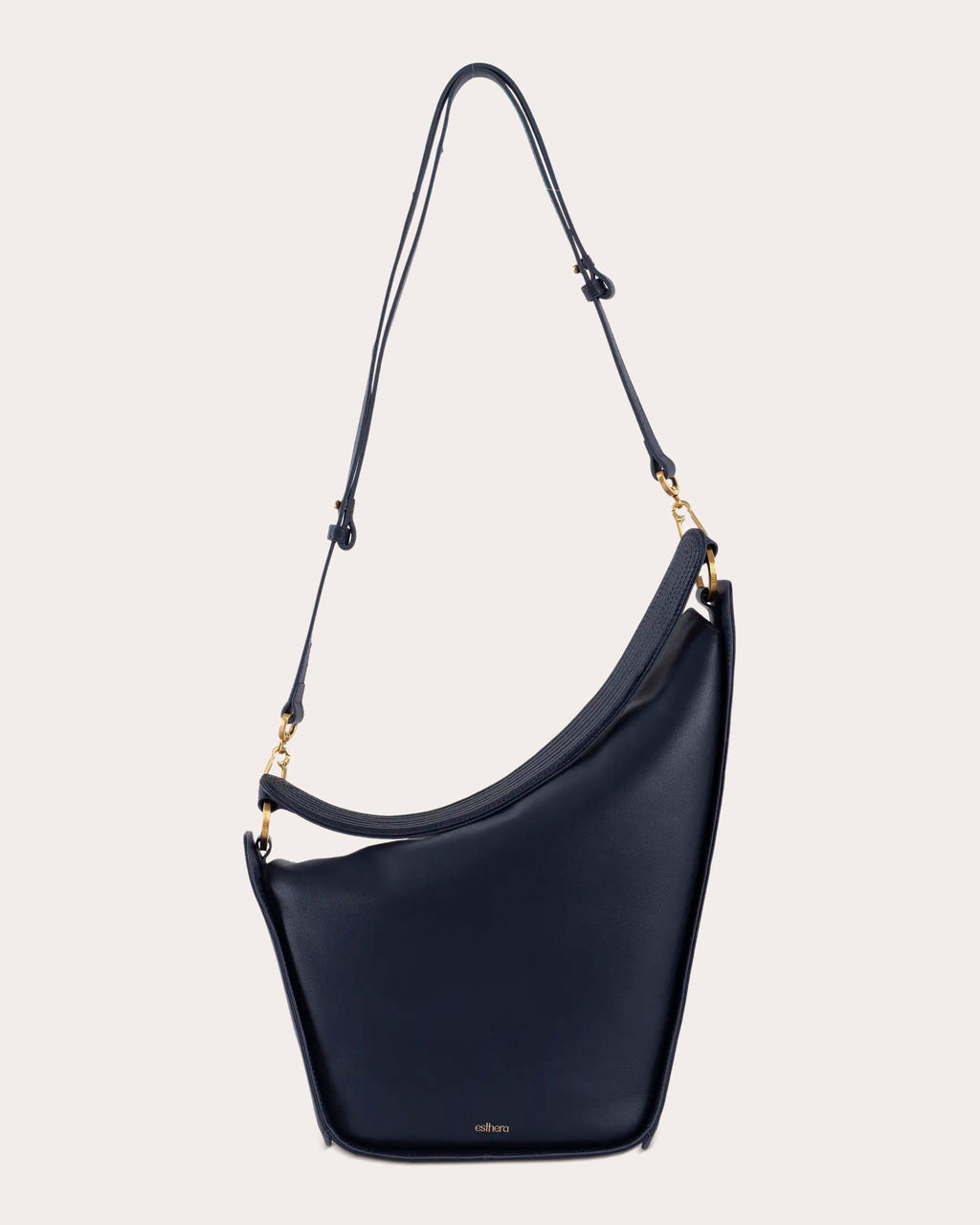 10AM Asymmetric Leather Shoulder Bag