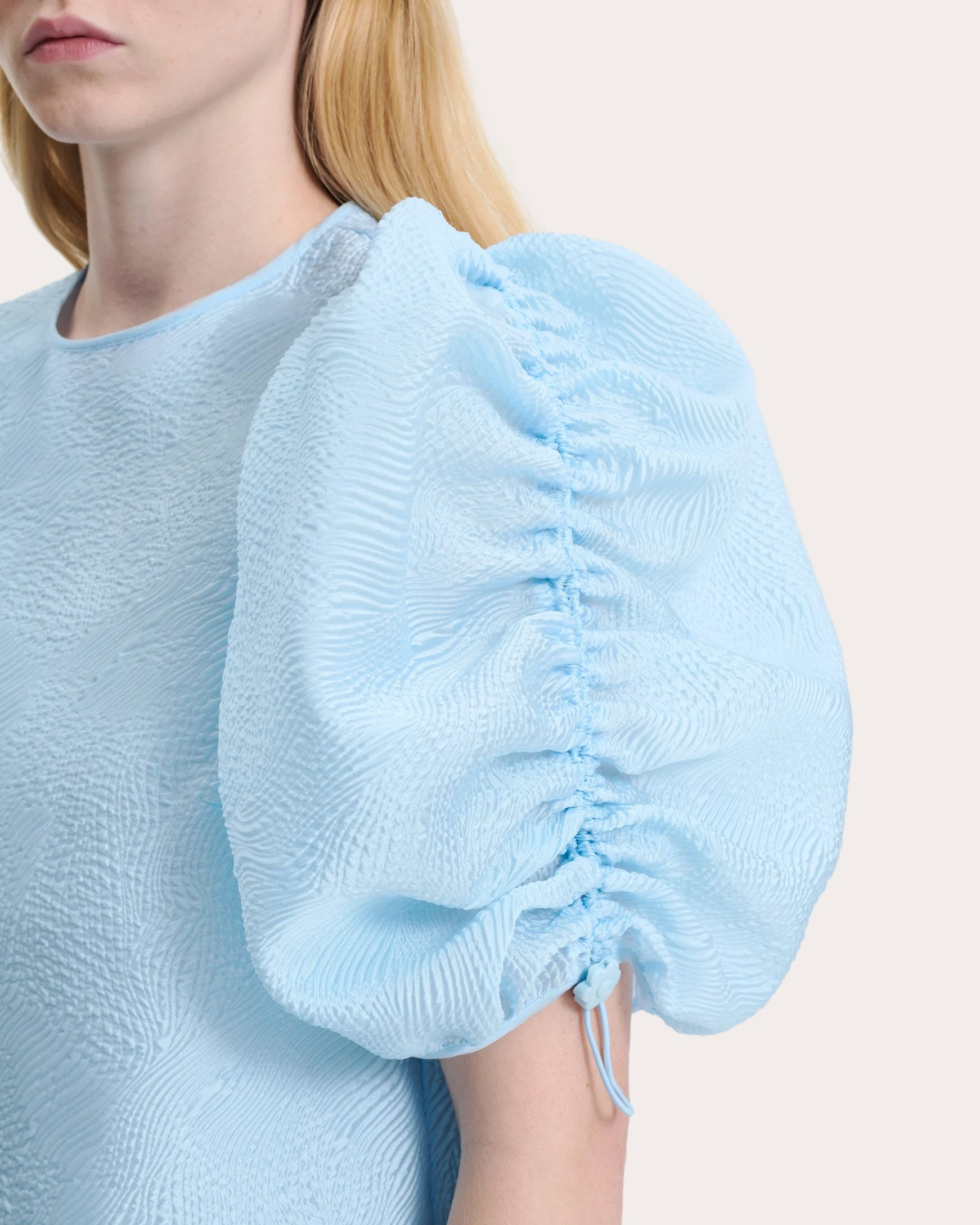 Amari Shirred Matelassé Top
