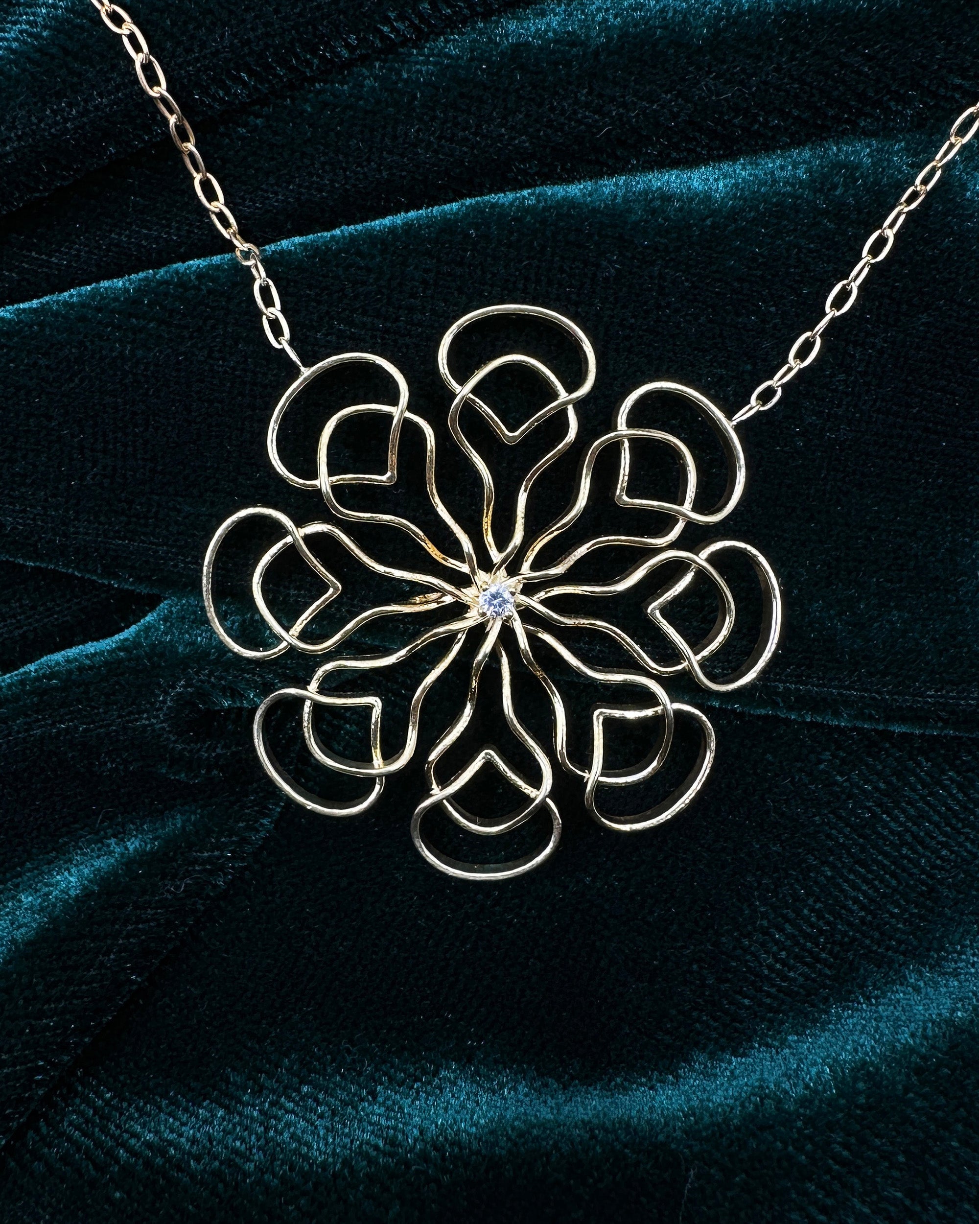 Diamond & Gold Vermeil 111Hz Pendant Necklace