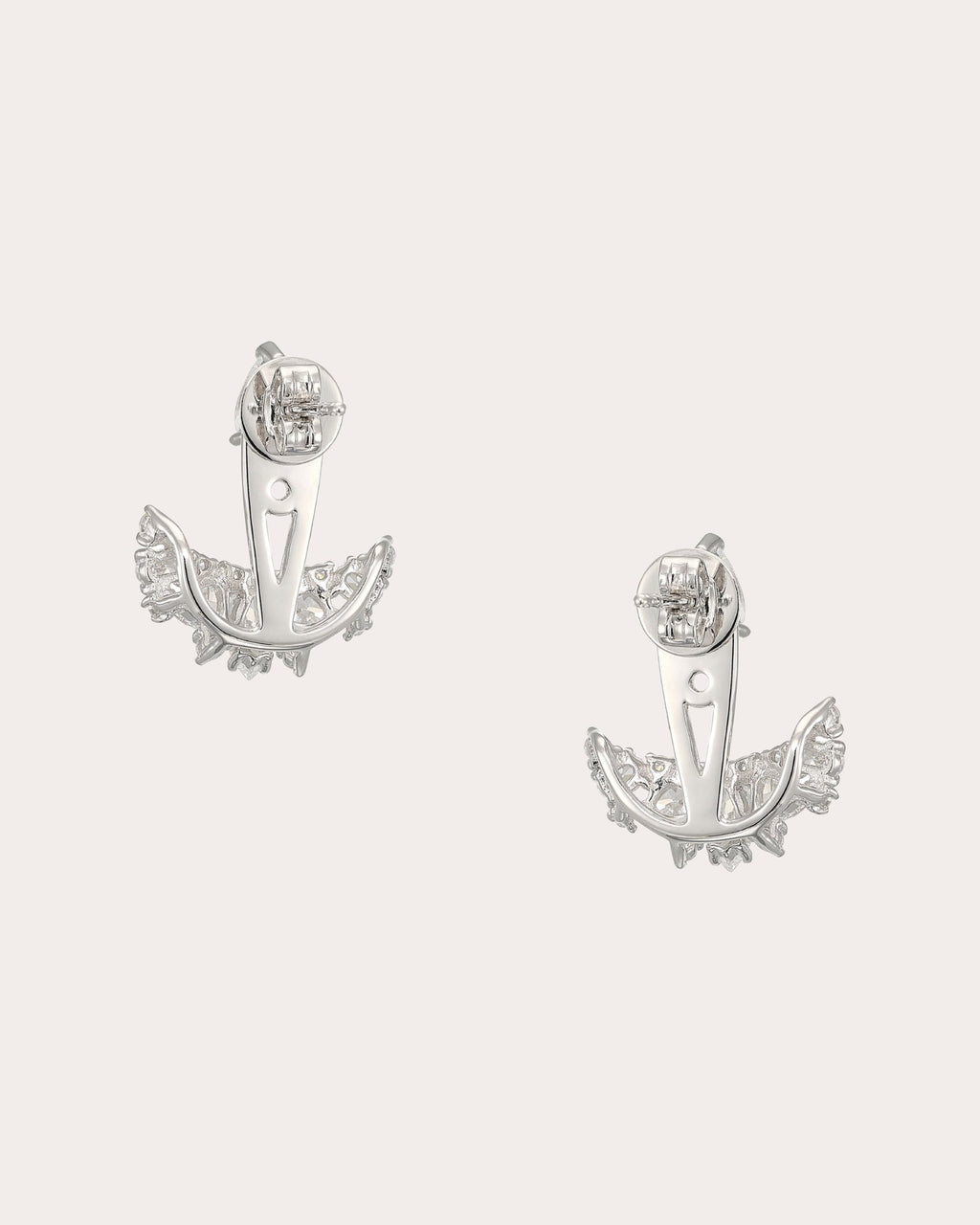 Diamond & 18k White Gold Snowflower Ear Jackets