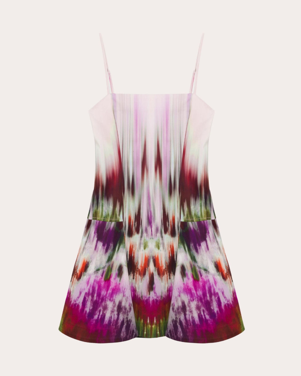 Judie Abstract Sateen Fit & Flare Mini Dress