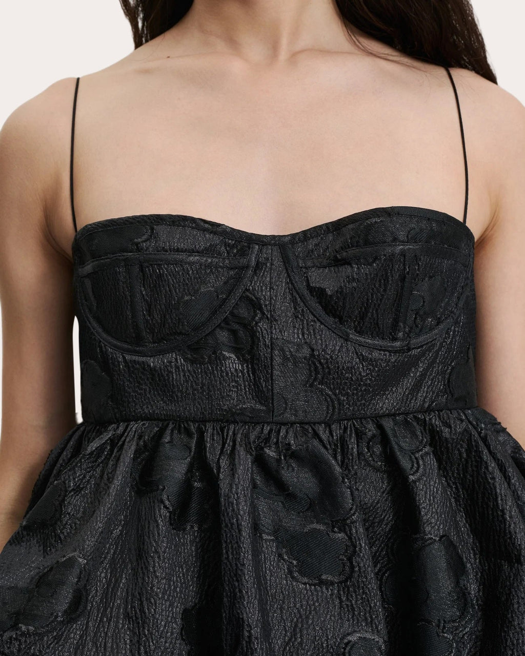 Osha Tiered Floral Fil-Coupé Mini Dress