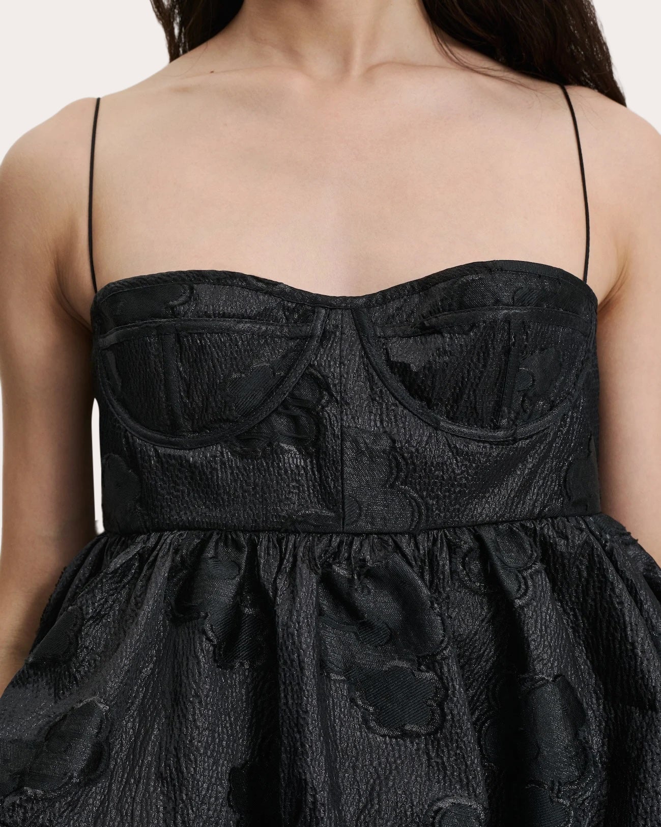 Osha Tiered Floral Fil-Coupé Mini Dress