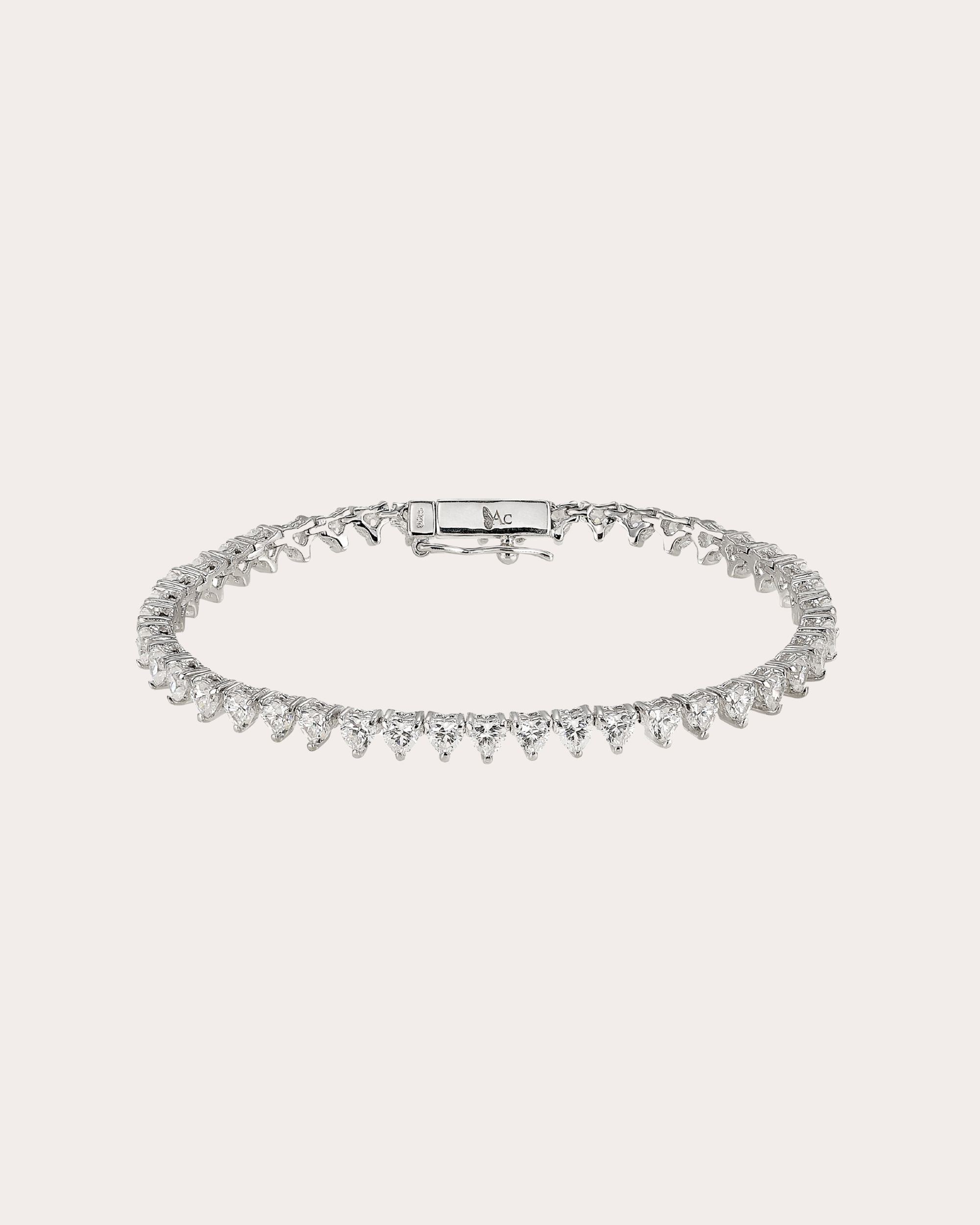Diamond Eternity Heart Bracelet
