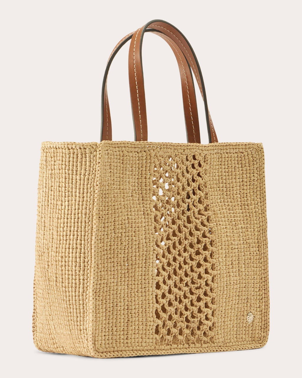 Arleth Crocheted Raffia Mini Tote