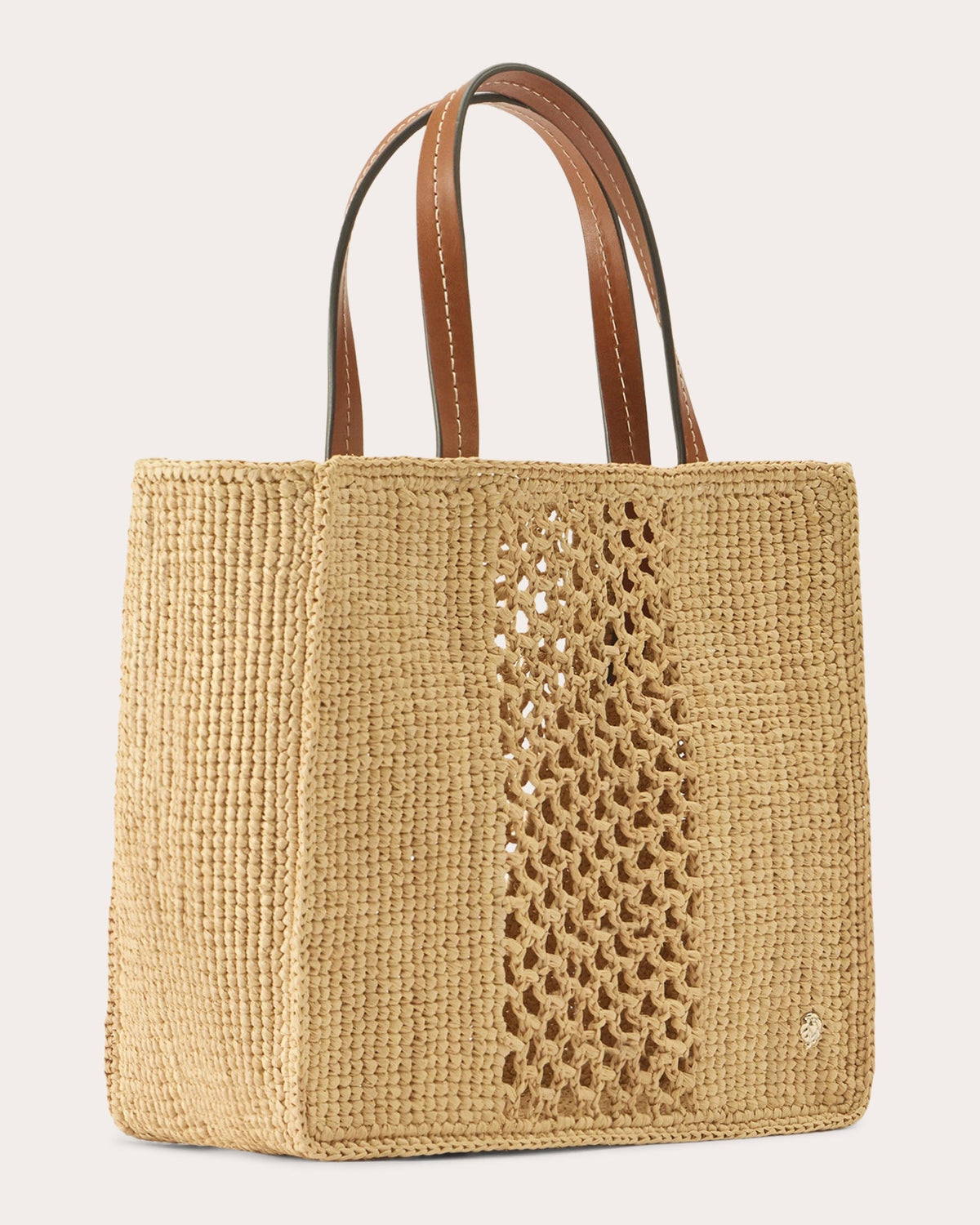 Arleth Crocheted Raffia Mini Tote