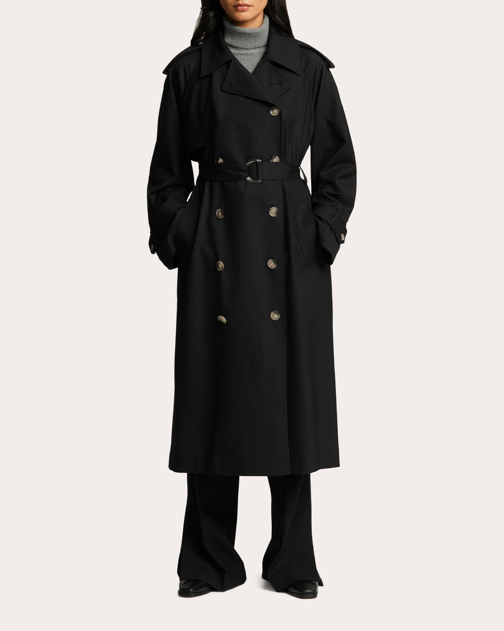Seasonless Wool Classic Trench Coat