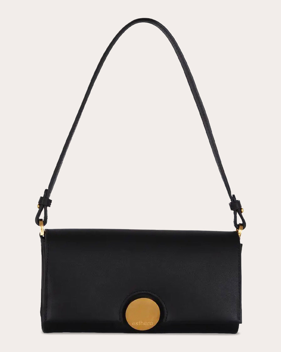 12AM Leather Baguette Bag