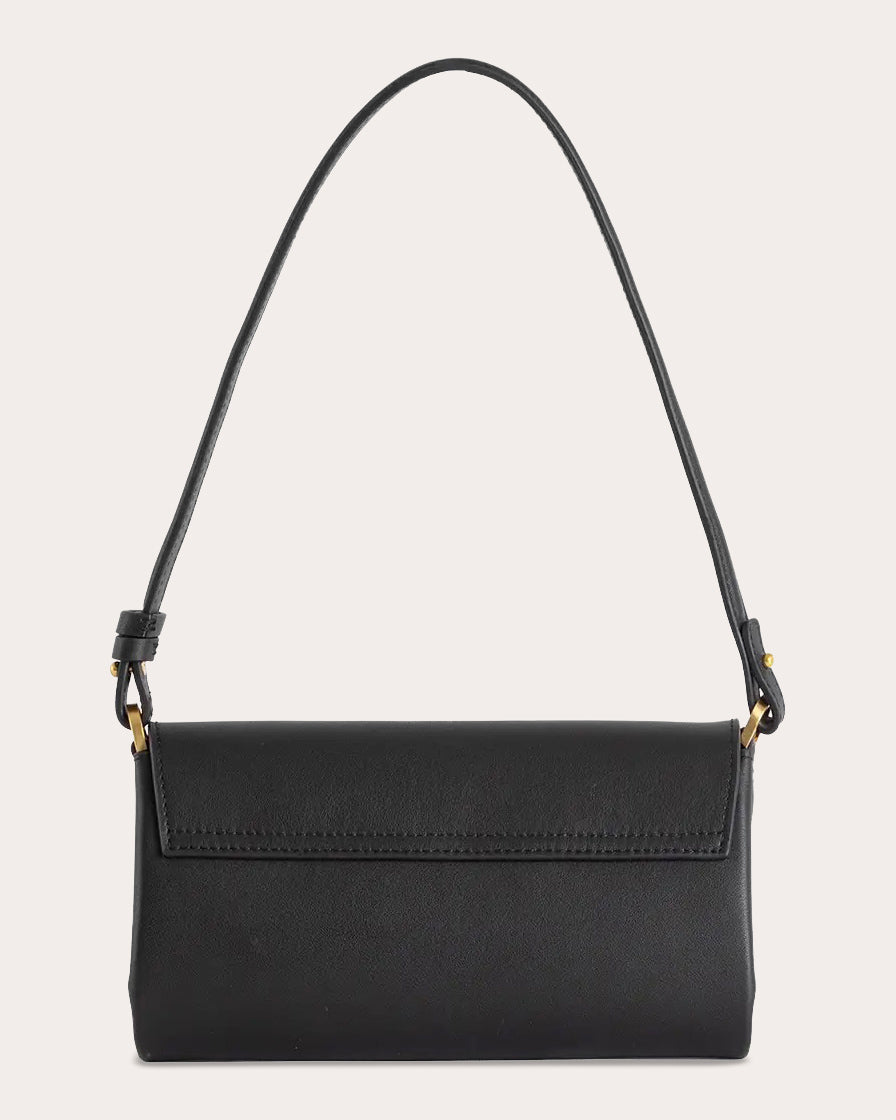 12AM Leather Baguette Bag
