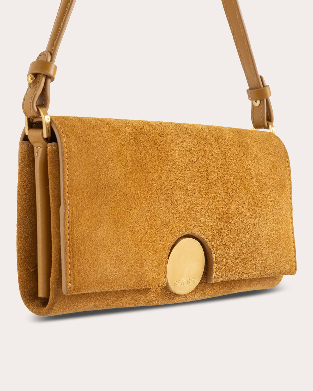 12AM Suede Baguette Bag