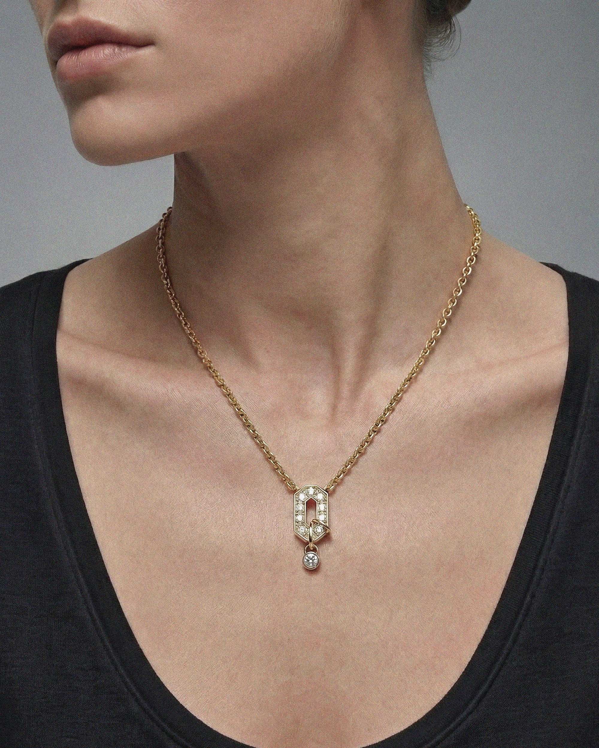 Diamond & 14k Gold My Way Pendant Necklace