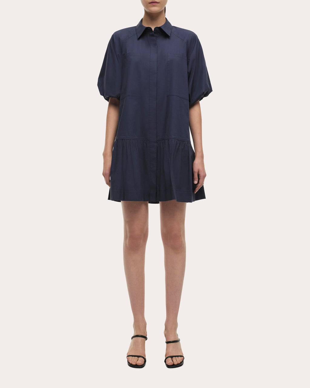Crissy Poplin Drop-Waist Shirt Dress