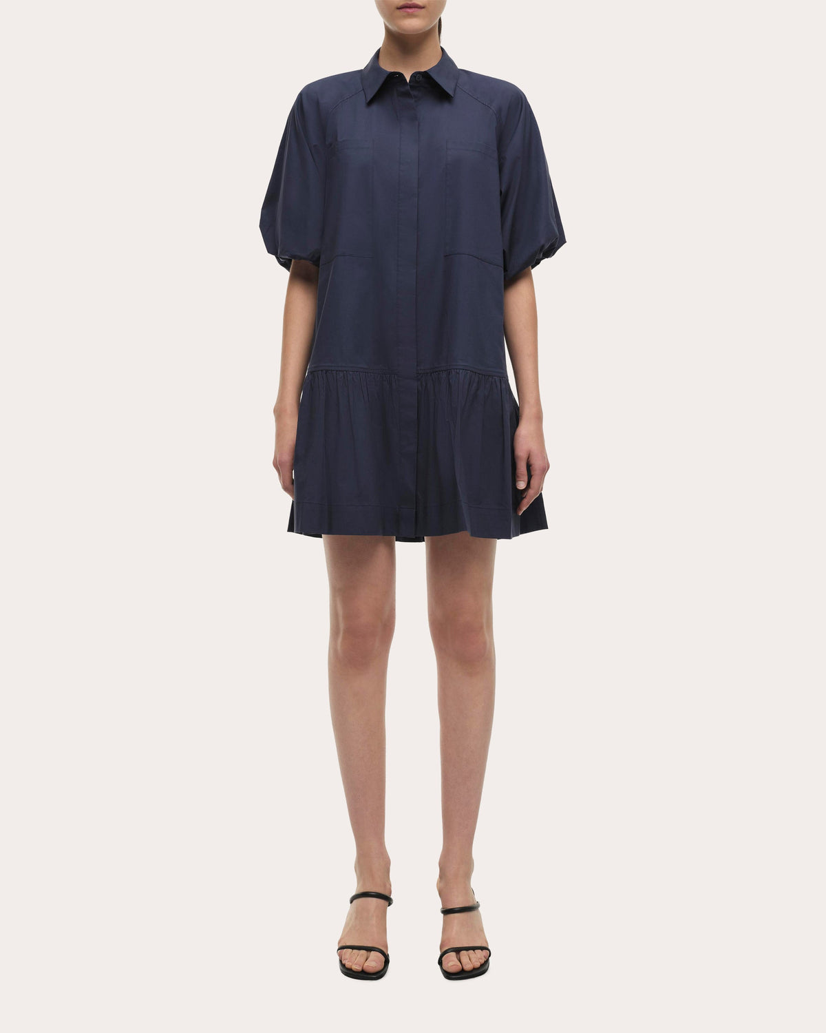 Crissy Poplin Drop-Waist Shirt Dress