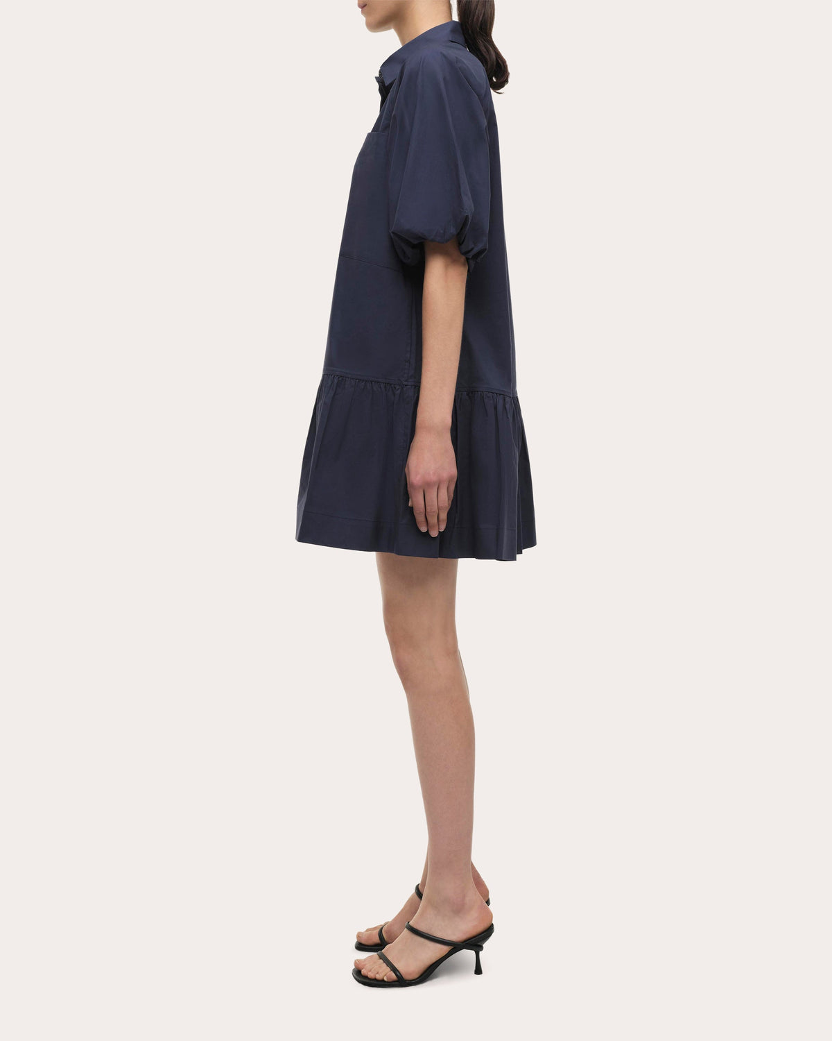 Crissy Poplin Drop-Waist Shirt Dress