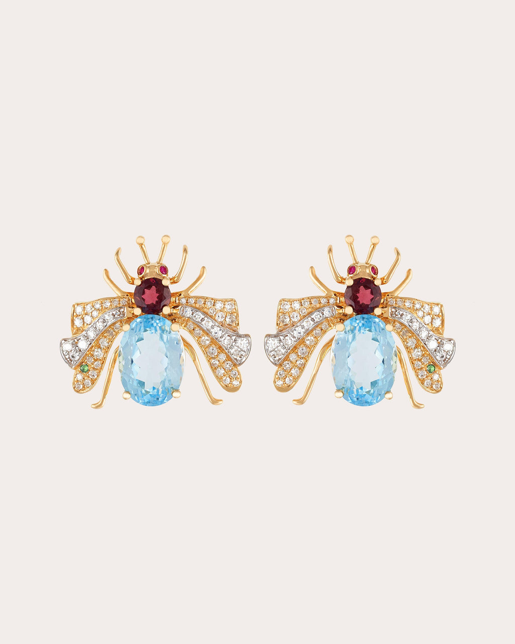 Candy 18K Two-Tone Multi-Stone Earrings