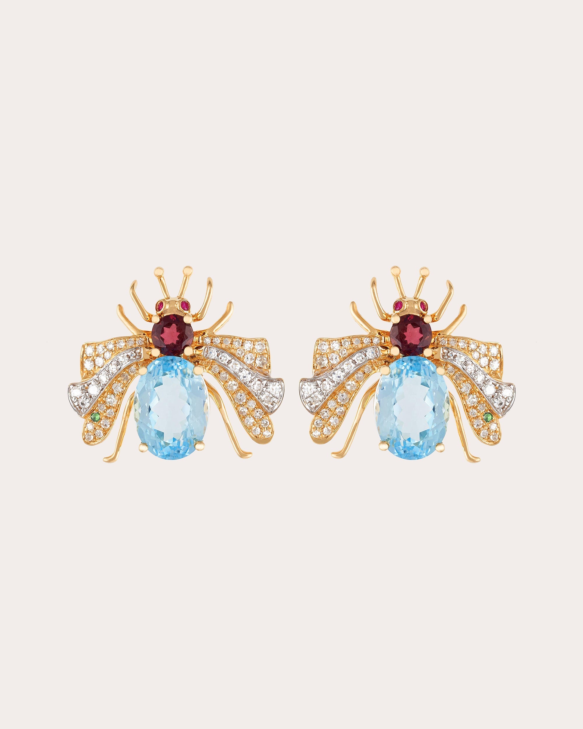 Candy 18K Two-Tone Multi-Stone Earrings