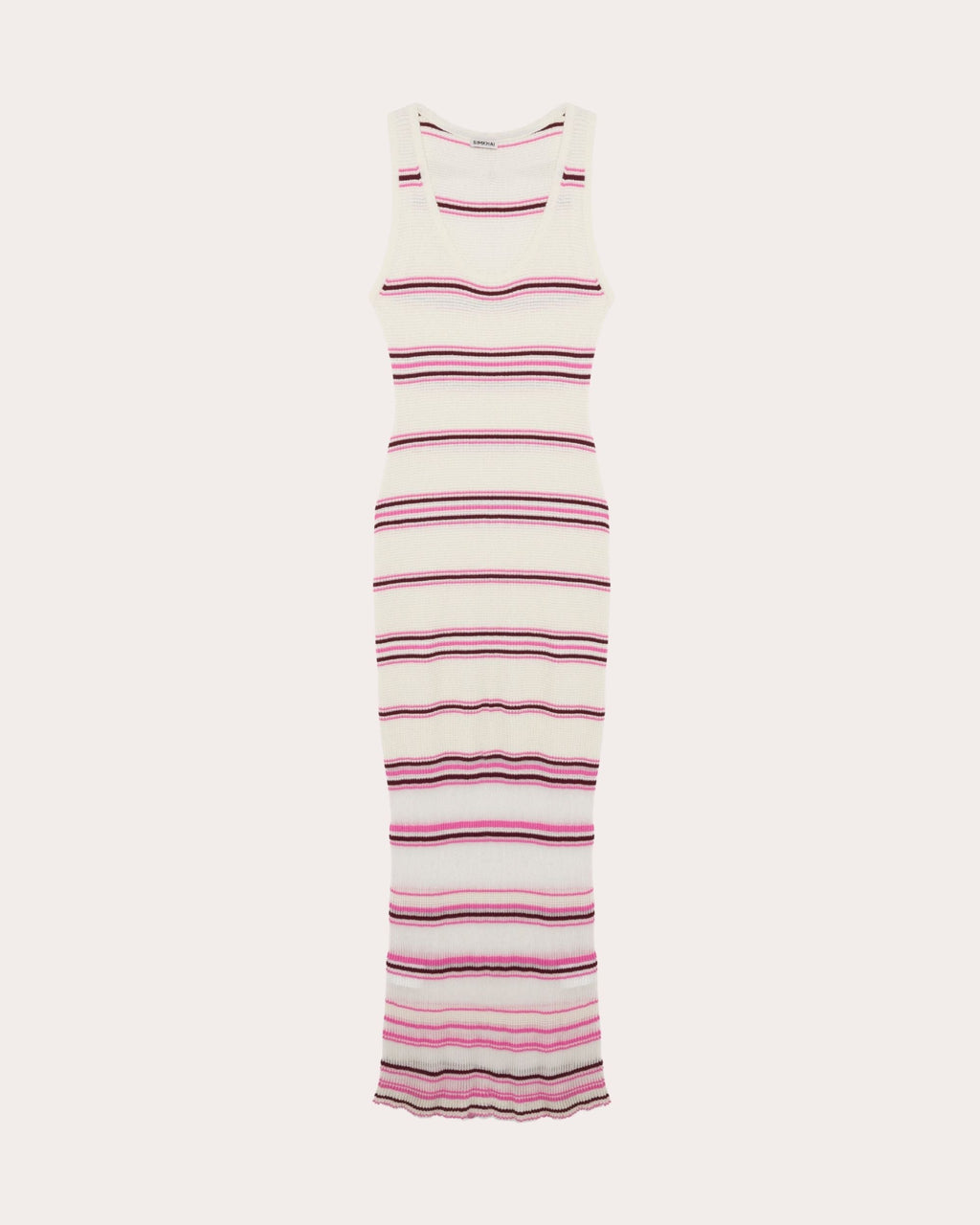 Mariana Stripe Bouclé Knit Maxi Dress