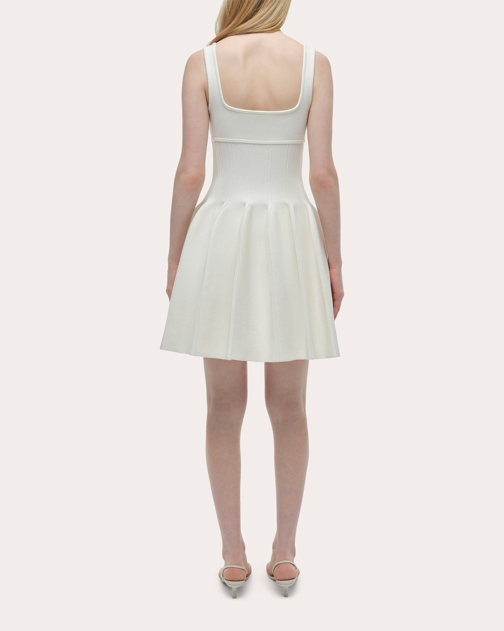 Elektra Compact Knit Fit & Flare Mini Dress