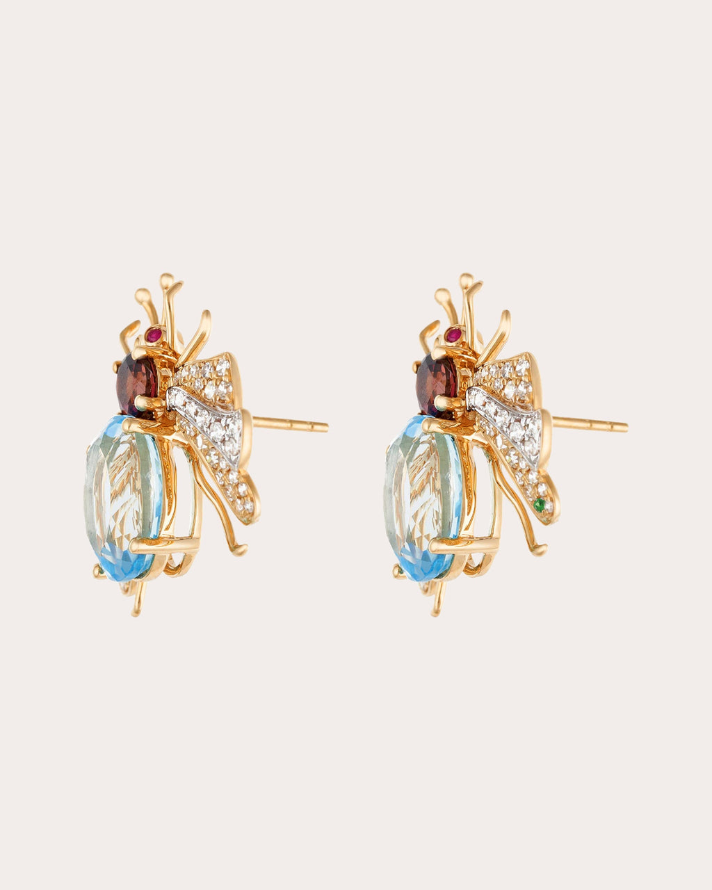Candy 18K Two-Tone Multi-Stone Earrings
