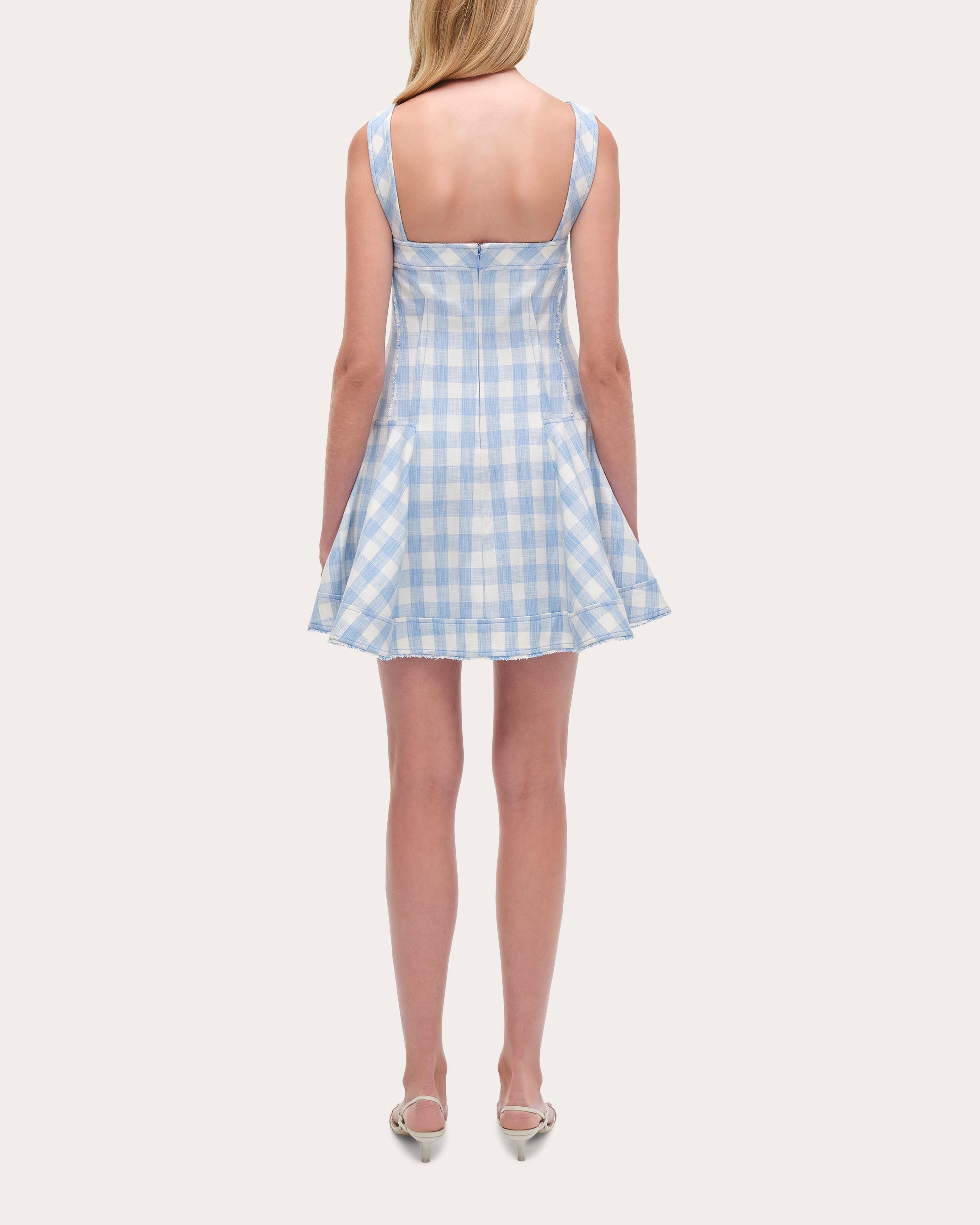 Hannalie Gingham Fit & Flare Mini Dress