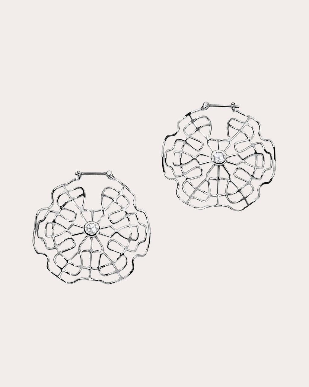 Diamond Schumann Harmonics Hoop Earrings