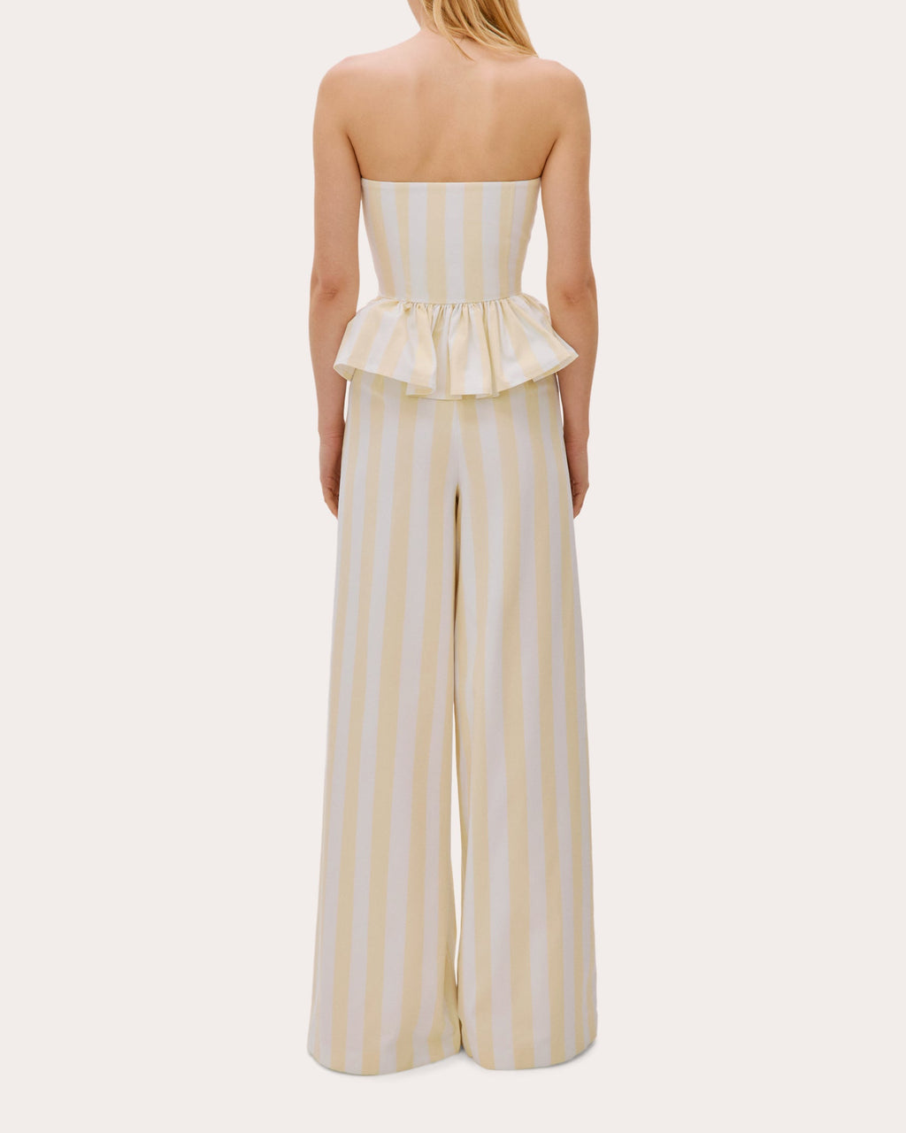 Eclipse Striped Cotton Wide-Leg Pants